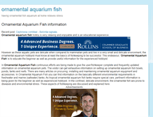 Tablet Screenshot of ornamental-fishes.com